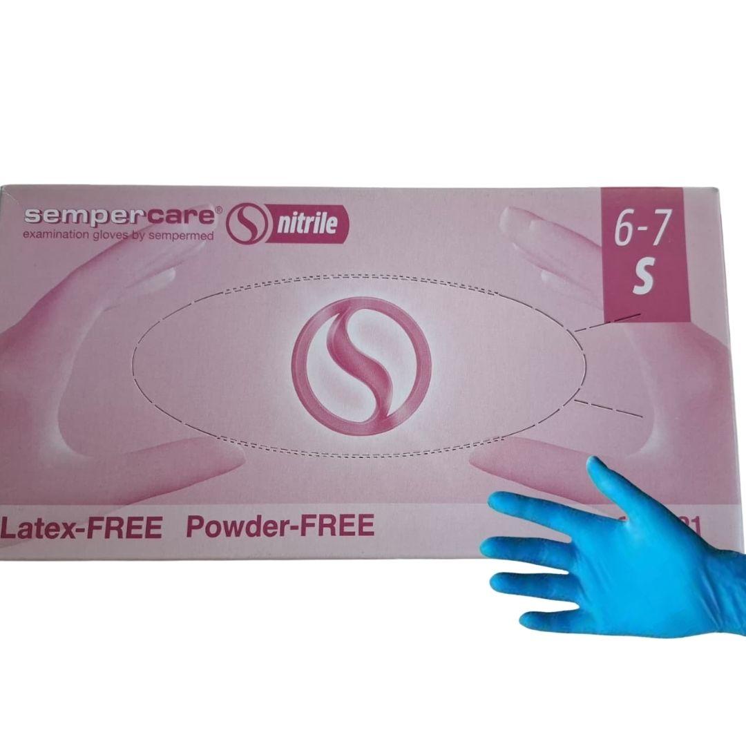 GLOVES NITRIL 100'pcs SMALL (6-7) ürün görseli