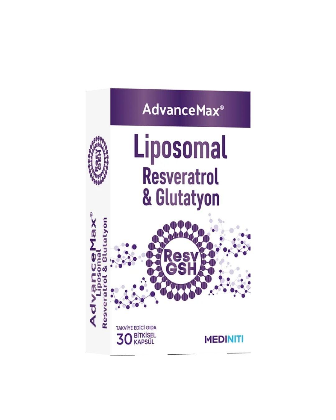 AdvanceMax Lipozomal Resveratrol 30 Kapsül product image