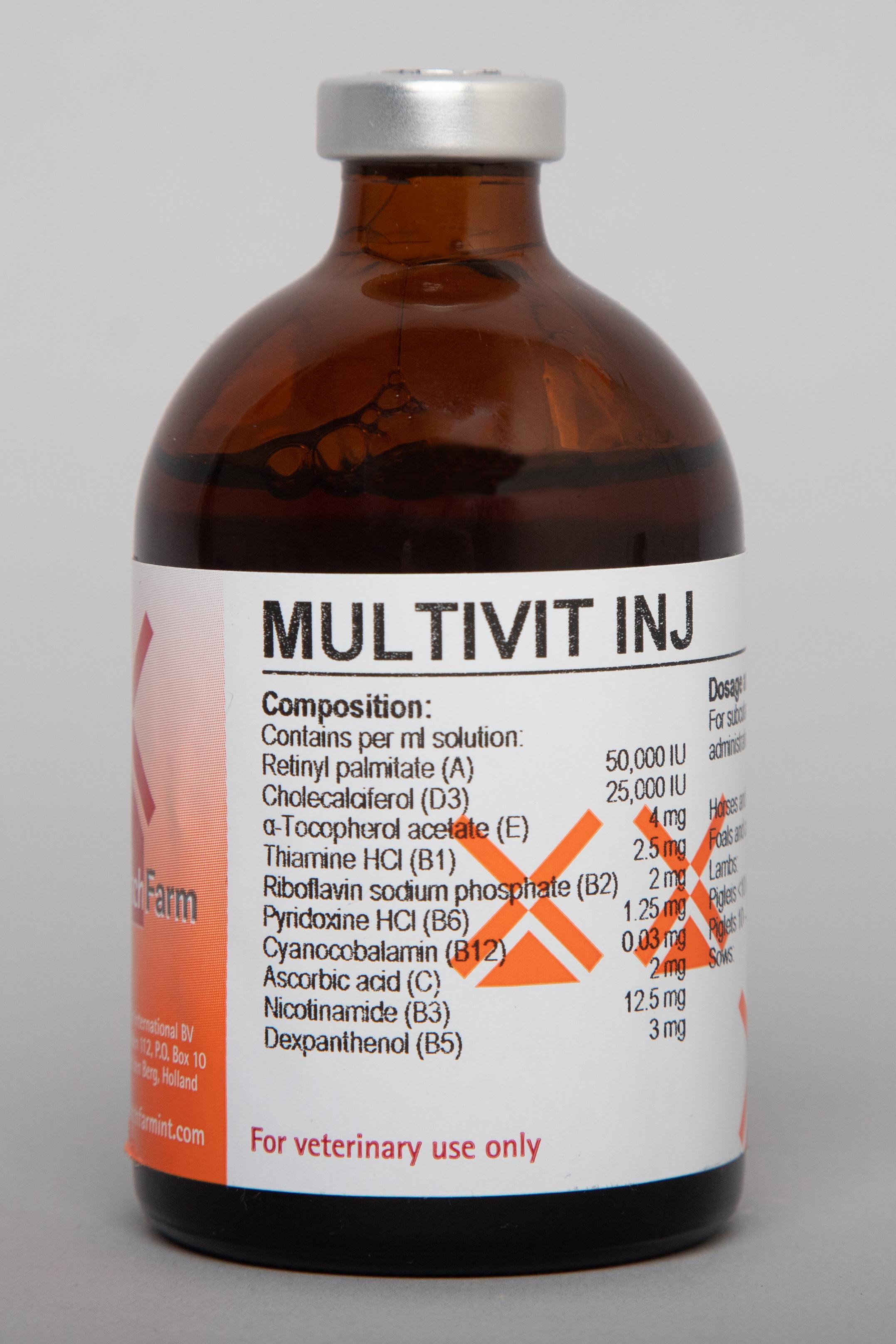MULTİVİT 100ml enj. ürün görseli