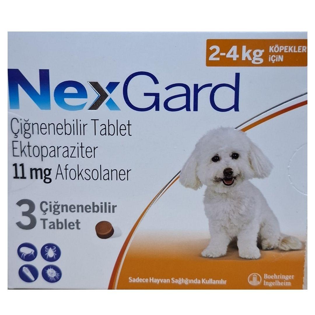 NEXGARD DOG S box of 3 tablets 02-04kg ürün görseli